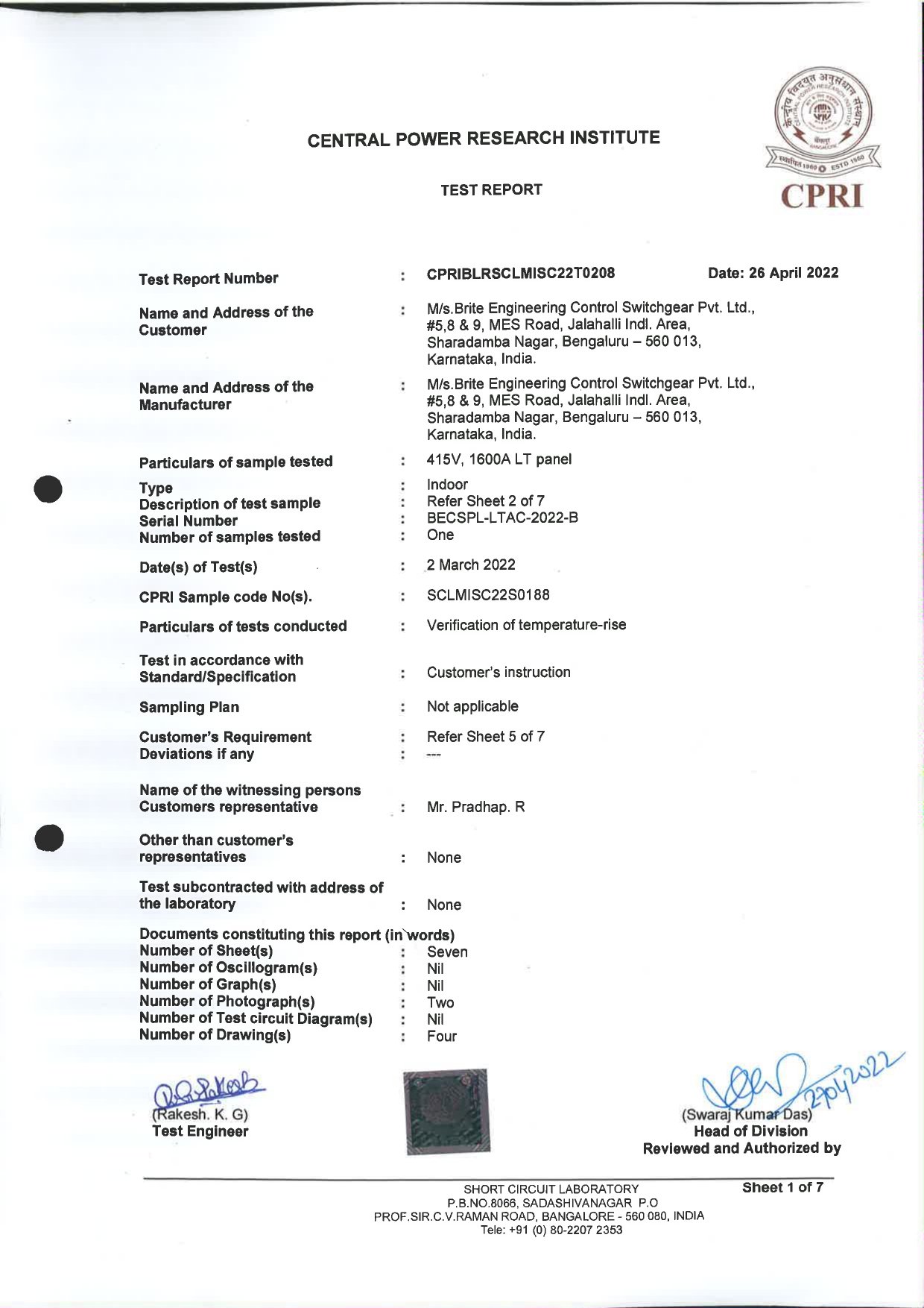 CPRI LTAC 1600A HRT Test Report_page-0002